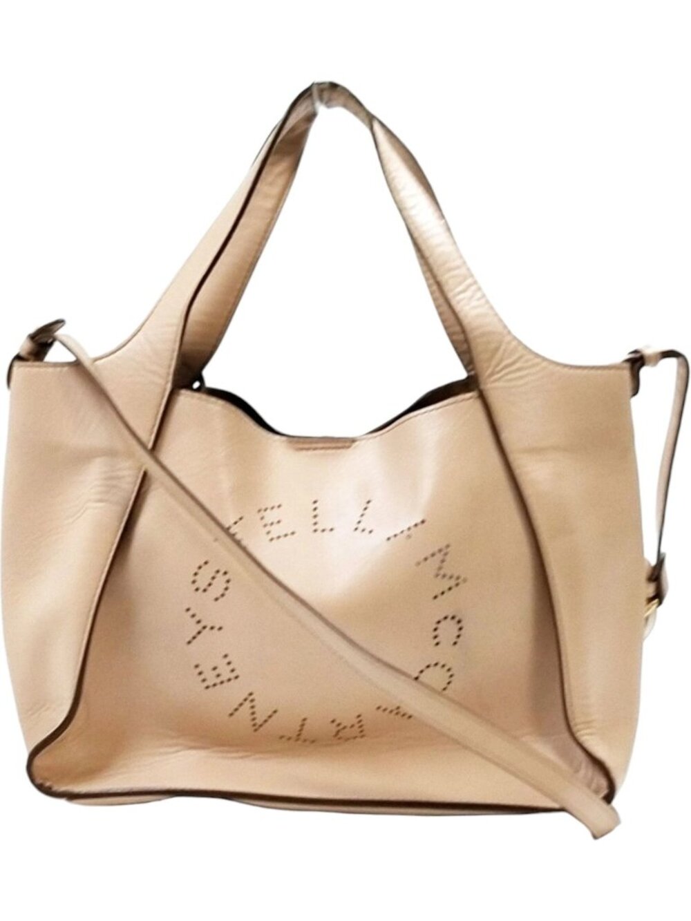 772302CR T4 Stella McCartney Crossbody Bag Beige Leather